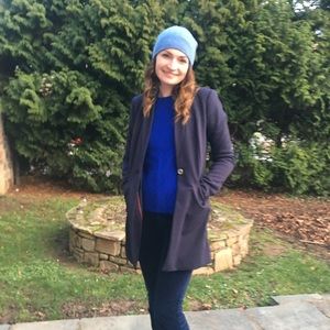 Tommy Hilfiger long woman’s jacket stretch size 0 2 xs